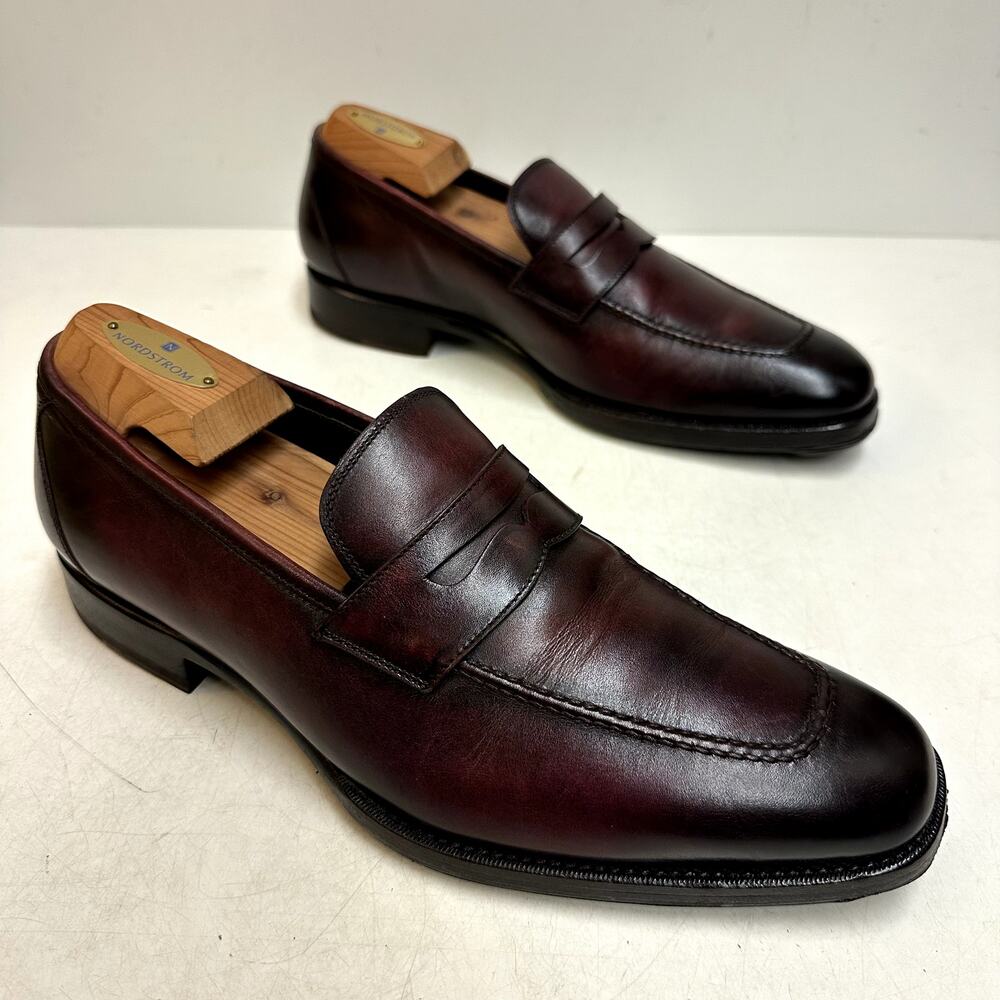 RESOLED Tom Ford Penny Loafer Burgundy Calf Made in Italy UK 9.5 US 10.5 D - Picture 5 of 12